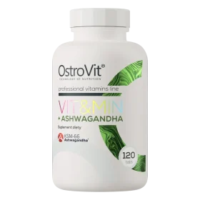 Vitamin + ashwagandha 120 caps Ostrovit vitalite et anti stress Tunisie vitaminshop.tn